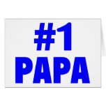 #1 Papa Greeting Cards