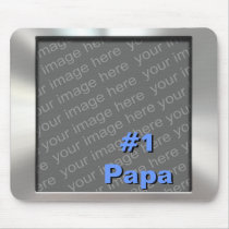 #1 Papa Metal Photo Mousepad