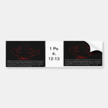 1 Peter 4:12-13 - The Fiery Trials Bumper Sticker