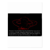 1 Peter 4:12-13 - The Fiery Trials Postcard