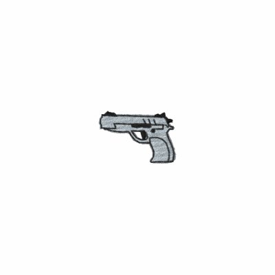 1" Pistol by ZazzleEmbroidery