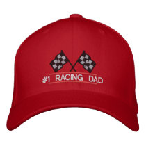 #1 Racing Dad - add your custom text Baseball Cap