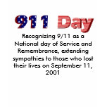 1, Recognising 9/11 as a National day of Servic... t-shirts