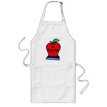 #1 Teacher (Apple/Books) Apron