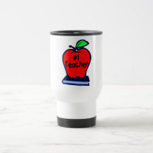 #1 Teacher (Apple/Books) Mugs