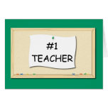#1 Teacher Corkboard Card