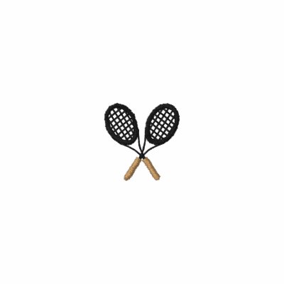 1" Tennis Racquets by ZazzleEmbroidery