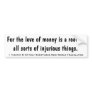 1 Timothy 6:10 Hly Scripture New World Translation Bumper Sticker
