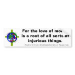 1 Timothy 6:10 Hly Scripture New World Translation Bumper Stickers