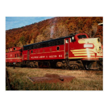 1 Wellsville Addison & Galeton, EMD FP-7, Galeton, Post Card