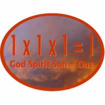 1 x 1 x 1 = 1 / God Spirit Son = One