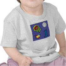 1 Year Old Astronaut T Shirts