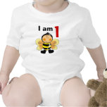 1 year old birthday boy/girl gift (bumble bee) baby bodysuit
