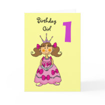 1 year old princess (brown hair)
