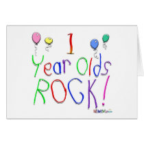1 Year Olds Rock ! cards