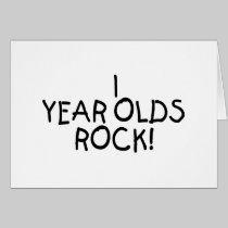 1 Year Olds Rock cards