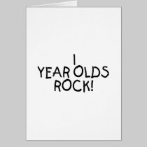 1 Year Olds Rock cards