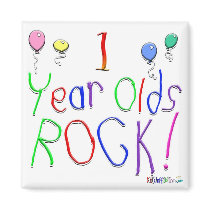 1 Year Olds Rock ! magnets