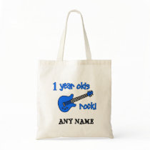 1 year olds rock! Personalised Baby's 1st Birthday Canvas Bag