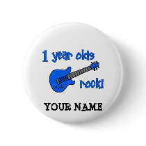 1 year olds rock! Personalised Baby's 1st Birthday