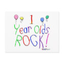 1 Year Olds Rock ! postcards