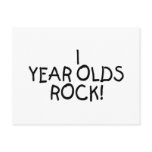 1 Year Olds Rock Post Card