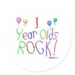 1 Year Olds Rock! Sticker
