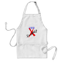 1 Year Red Ex-smoker Aprons
