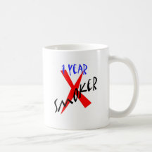 1 Year Red Ex-smoker Coffee Mug