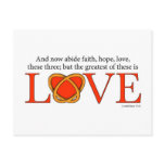 1Corinthians13-13 Post Card