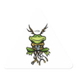 1One Day Frog Triangle Sticker