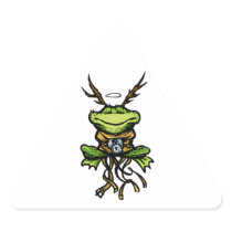 1One Day Frog Triangle Sticker