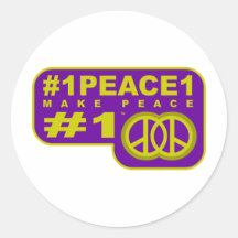 #1peace1 twitter peace maker T-shirts Sticker