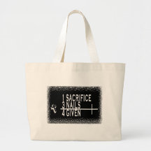 1SACRIFICE + 3 NAILS = 4GIVEN CHRISTIAN JESUS TOTE BAGS