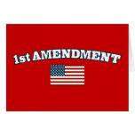 1st Amendment American Flag cards