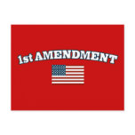 1st Amendment American Flag Postcard