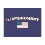 1st Amendment American Flag Postcards