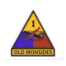 1st ARMORED DIVISION Triangle Sticker