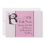 1st Baby Girl Birthday Invitation