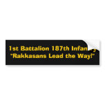 1st Battalion 187th Infantry"Rakkasans Lead the... Bumper Stickers