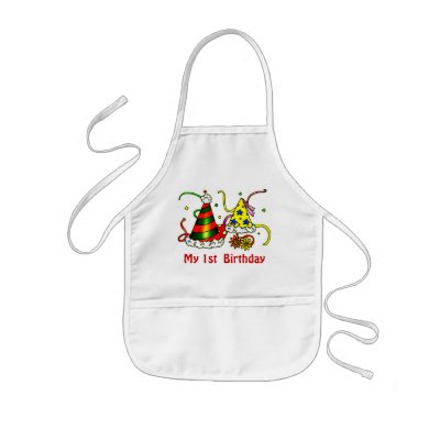 1st Birthday Baby Apron by elenaind