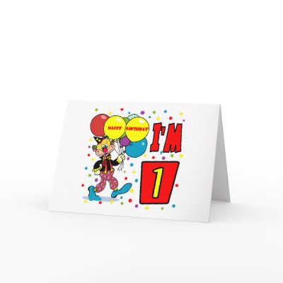 1st Birthday Clown Birthday by thekiddiepatch