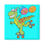 1st Birthday Dinosaur magnets
