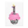 1st Birthday Diva Cupcake Postcards