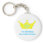1st Birthday for Little Prince Key Chain keychains