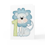 1st Birthday Lion Greeting Card