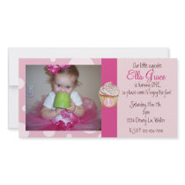 1st Birthday Photocard Invite
