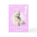 1st Birthday Pink Greeting Cards