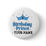 1st Birthday Prince buttons