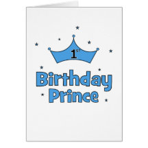 1st Birthday Prince Greeting Cards